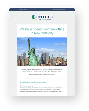 Dyflexis Email Templates preview>
